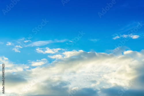Air clouds in the blue sky. © suwatsilp