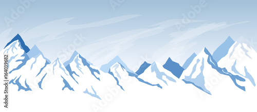 Simple mountain background
