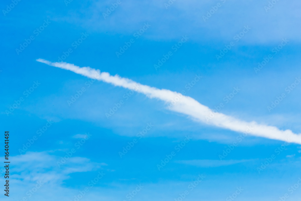 Blue backdrop in the air Blue backdrop in the air