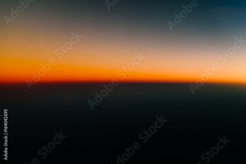 Aerial Photo Of Ocean Sunset