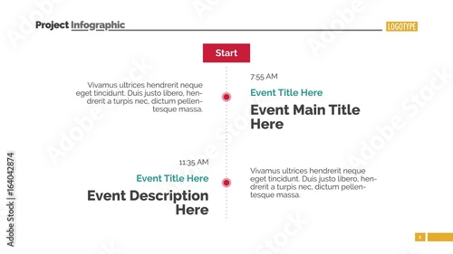 Vertical timeline slide 1