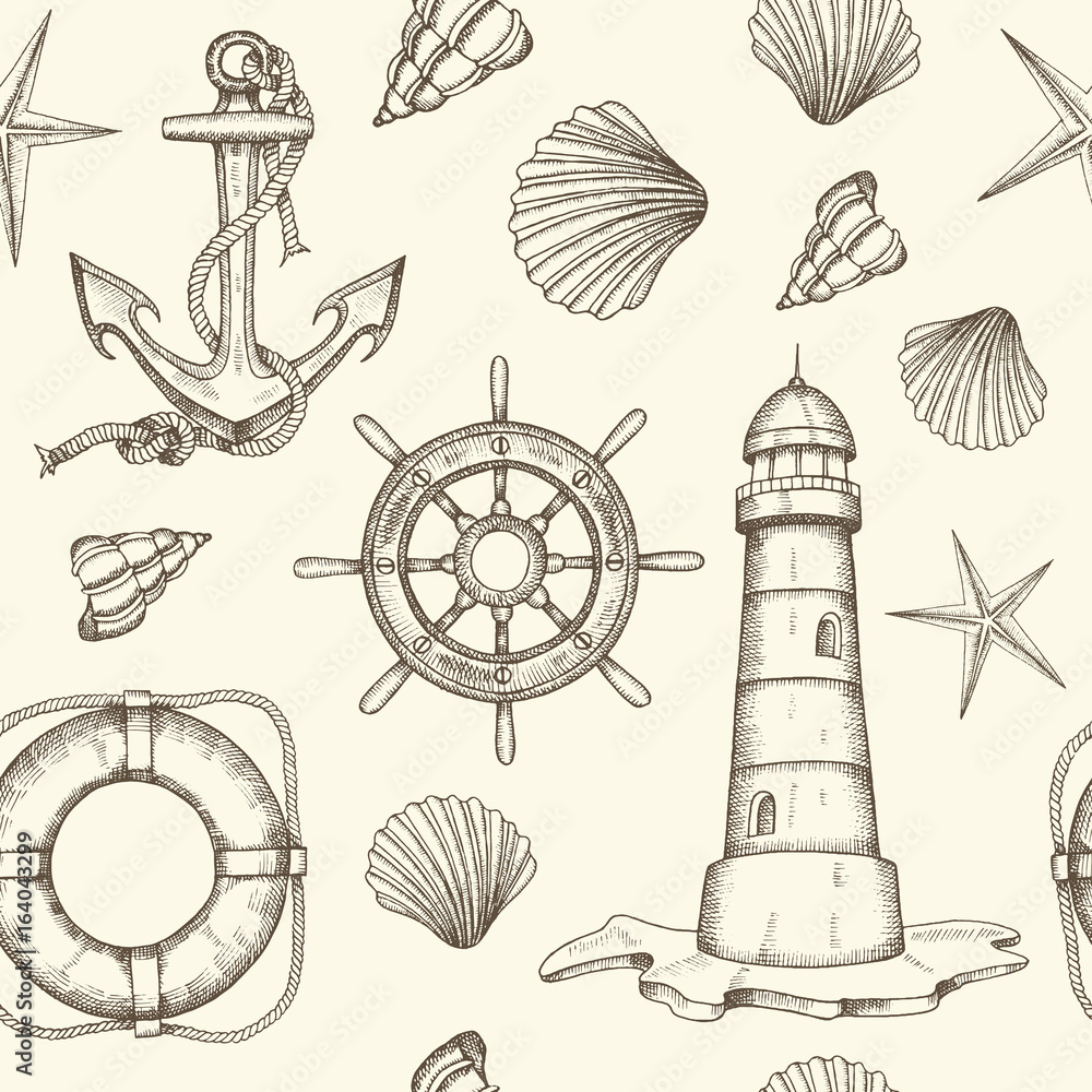 vintage nautical wallpaper