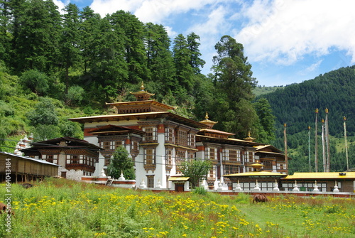 Tablou pe pânză Kurjey Lheakhang Monastery in Bumthang, Bhutan