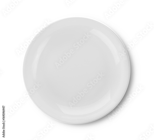 plate on white background