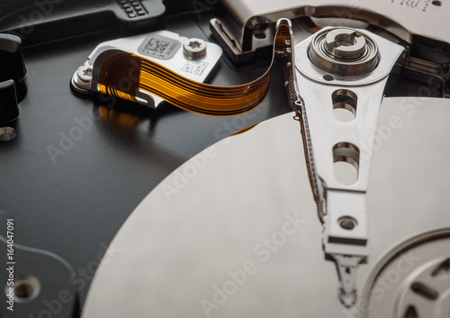 Wallpaper Mural Macro shot of the mechanism of the hard drive Torontodigital.ca