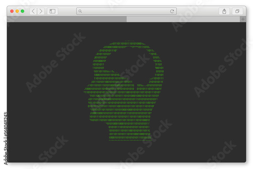 PC Browser - Kopf Gehirn