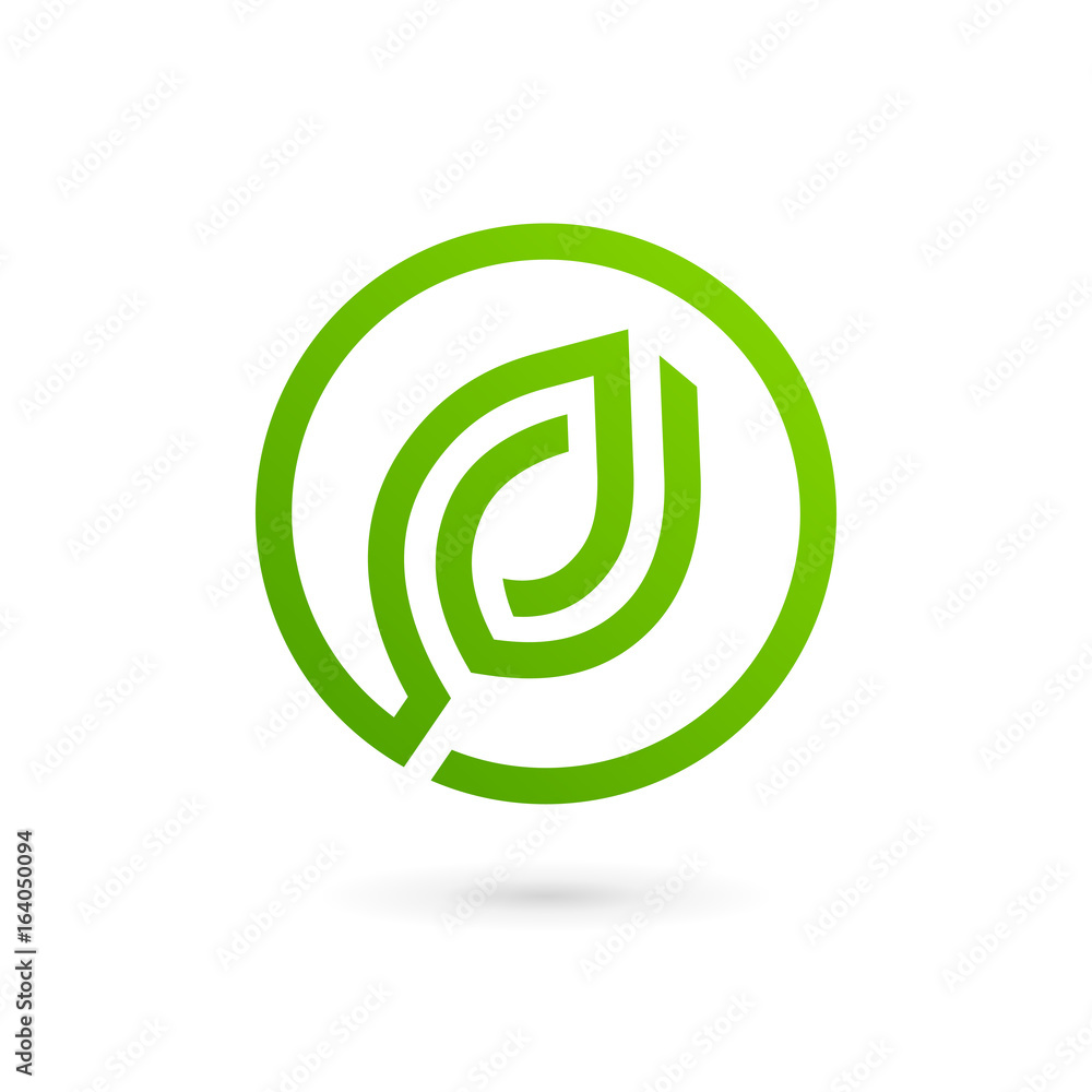 Eco leaves logo icon design template elements Eco leaves logo icon design template elements