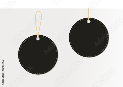 black paper tags