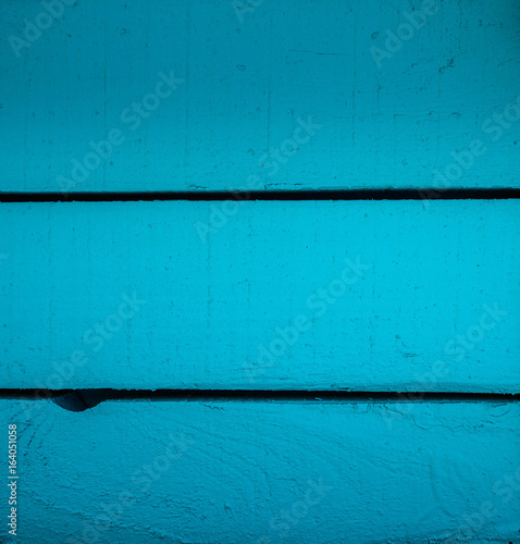 Blue wooden plank background. Wood board texture backdrop, house surface.