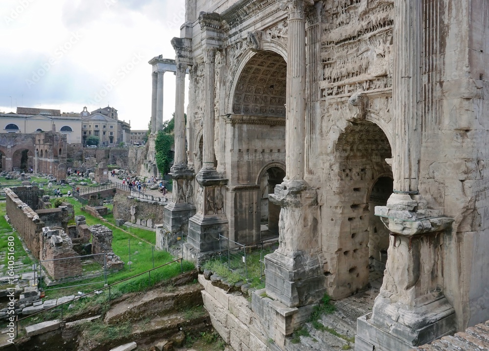Ruins of the arch Septimius Severus