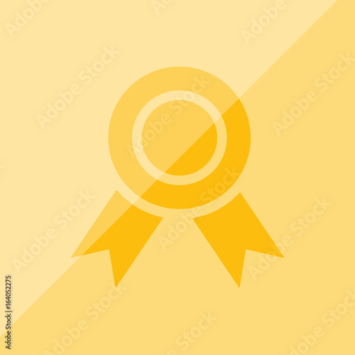 Button Medaille gelb