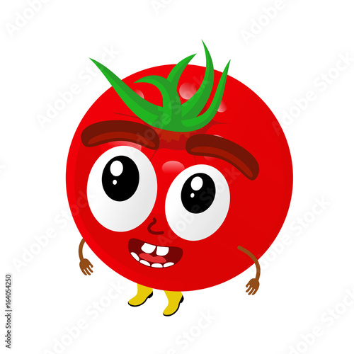 Tomatoes cartoon illustration