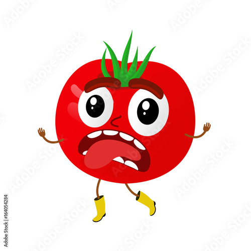 Tomatoes cartoon illustration