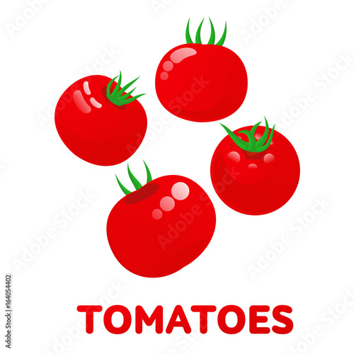 Tomatoes logo templates illustration