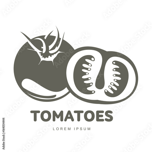 Tomatoes logo templates illustration