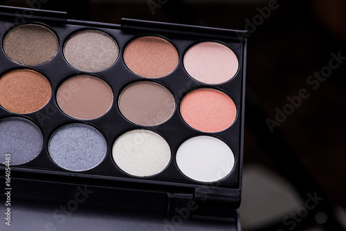 beauty colored cosmetic palette