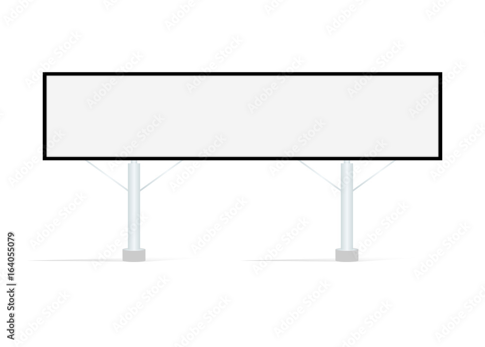 Fototapeta premium Blank big billboard. Mockup for your advertisement and design