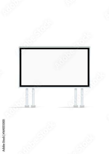 Blank big billboard. Mockup for your advertisement and design