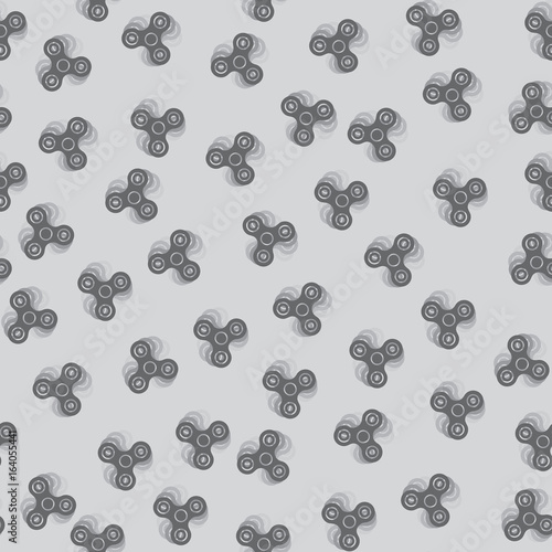 pattern with image of hand spinner toys color print