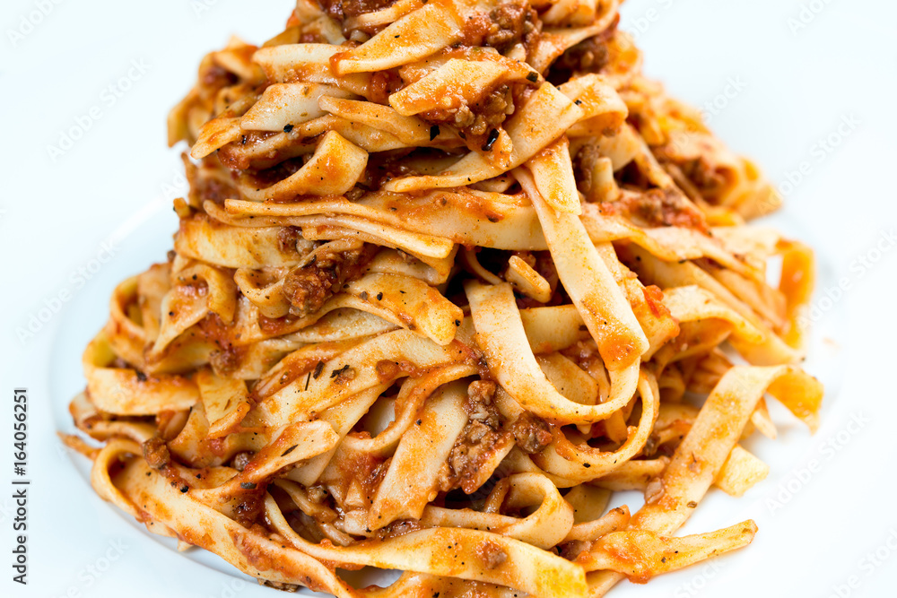 pasta Italian meat sauce pasta on the table pasta Italian meat sauce pasta on the table