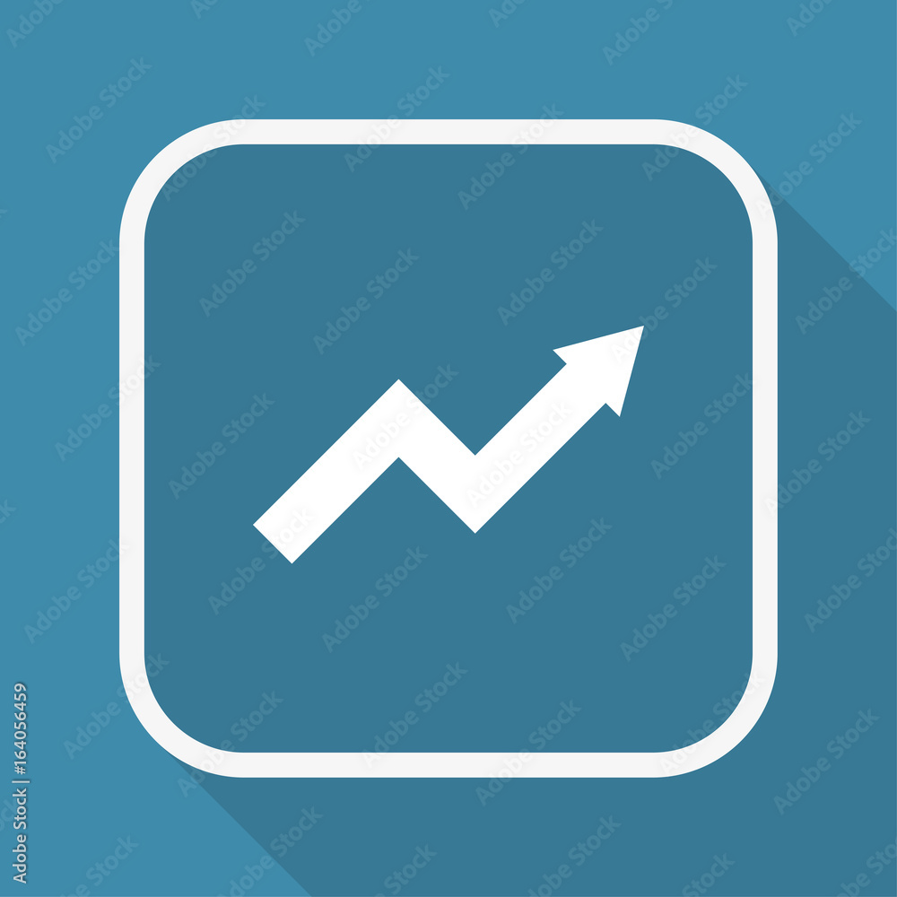 App Button mit Schatten - Pfeil nach oben - Fortschritt App Button mit Schatten - Pfeil nach oben - Fortschritt