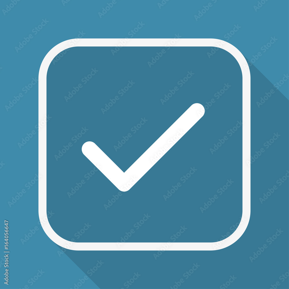 App Button mit Schatten - Haken - Richtig App Button mit Schatten - Haken - Richtig