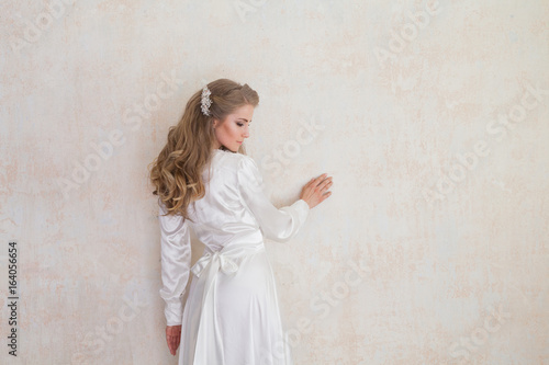 Portrait of a gentle girl in lingerie photo