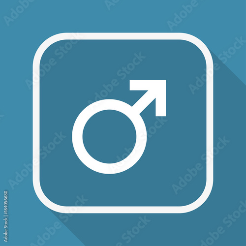 App Button mit Schatten - Symbol Mann