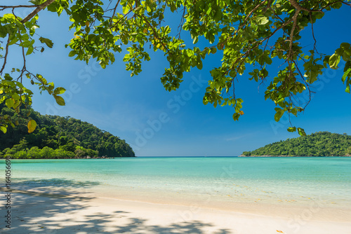 Beautiful and Breathtaking tropical beach at Surin Island, Thailand