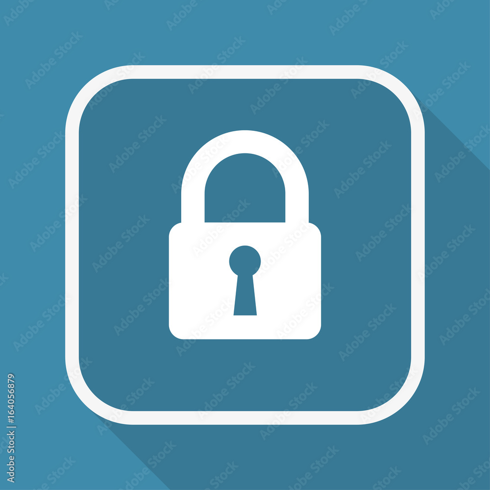 App Button mit Schatten - Schloss - Schutz App Button mit Schatten - Schloss - Schutz
