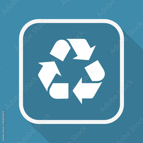 App Button mit Schatten - Recycling