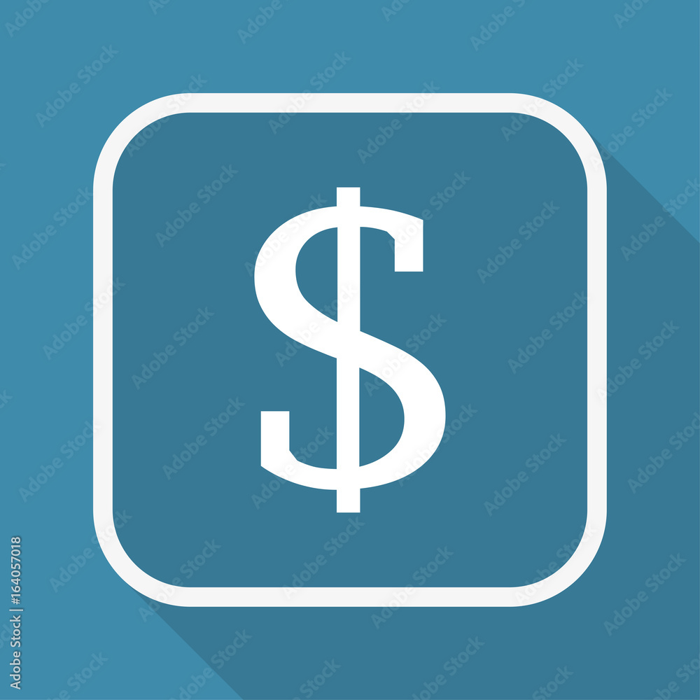 App Button mit Schatten - Dollar App Button mit Schatten - Dollar