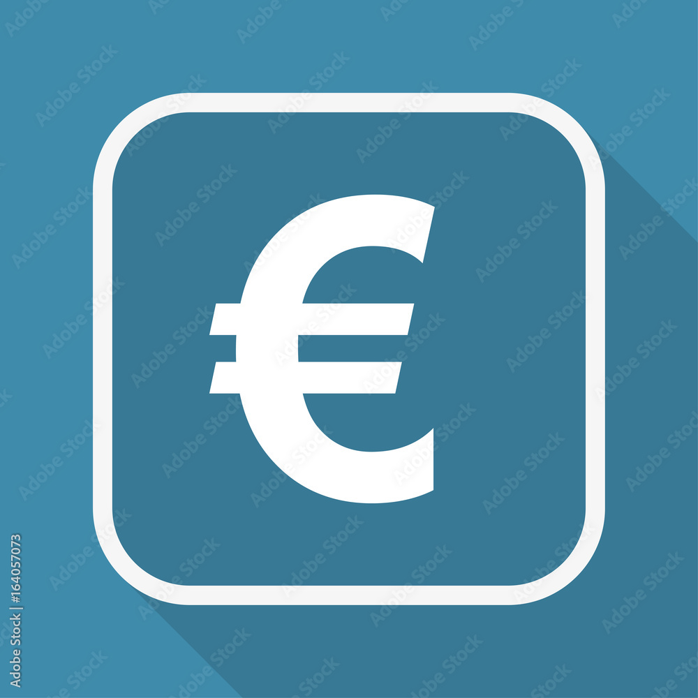 App Button mit Schatten - Euro - Währung App Button mit Schatten - Euro - Währung