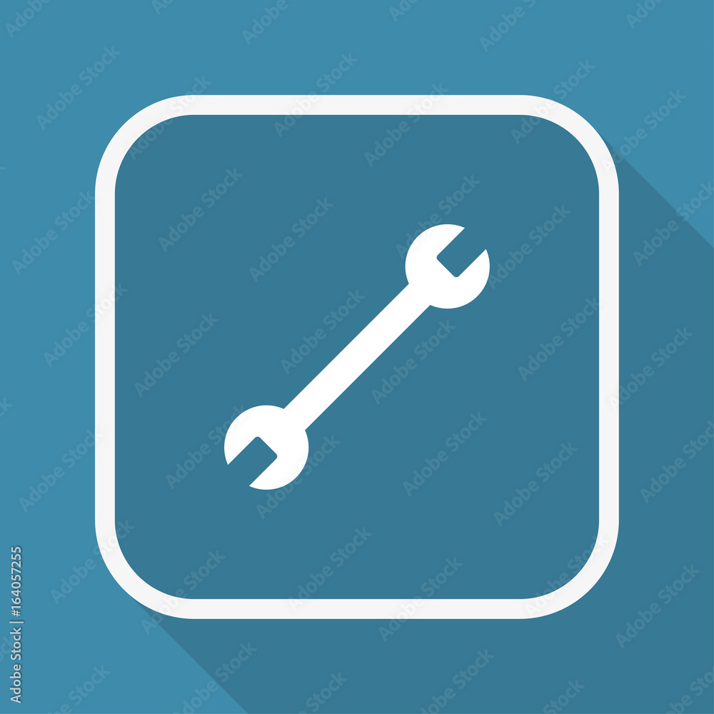 App Button mit Schatten - Schraubenschlüssel - Reparatur App Button mit Schatten - Schraubenschlüssel - Reparatur