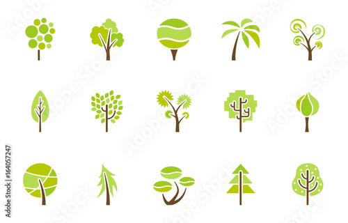Bäume Iconset - Farbe