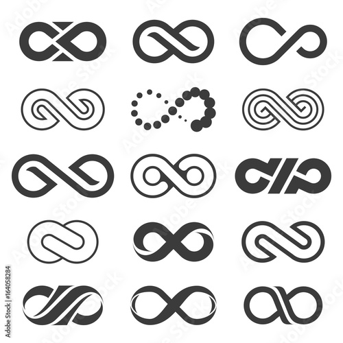 Infinity symbol set.