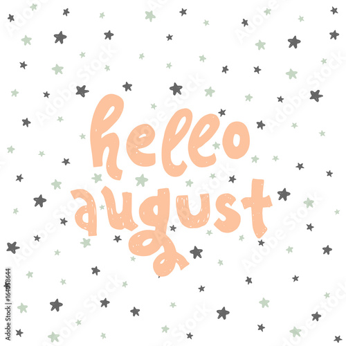 hello august lettering