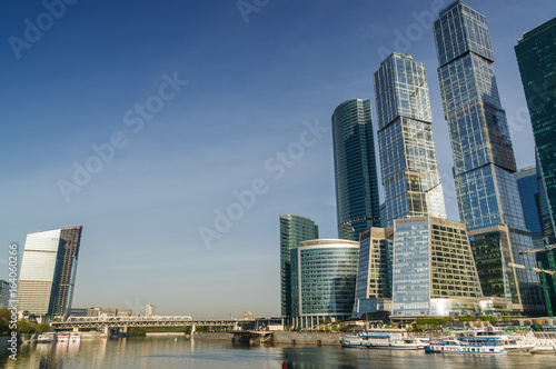 Morning view of Moscow-City - International Business Center  Moscow   Russia.