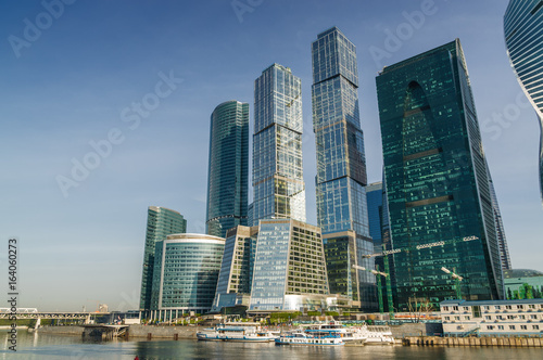 Morning view of Moscow-City - International Business Center  Moscow   Russia.