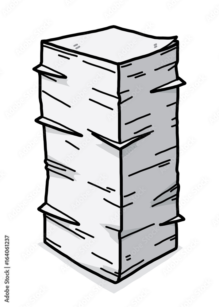 papers stack / cartoon vector and illustration, hand drawn style, isolated on white background. papers stack / cartoon vector and illustration, hand drawn style, isolated on white background.