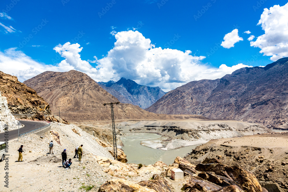 Junction Point of Three Greatest Mountain Ranges, juglot, Pakistan