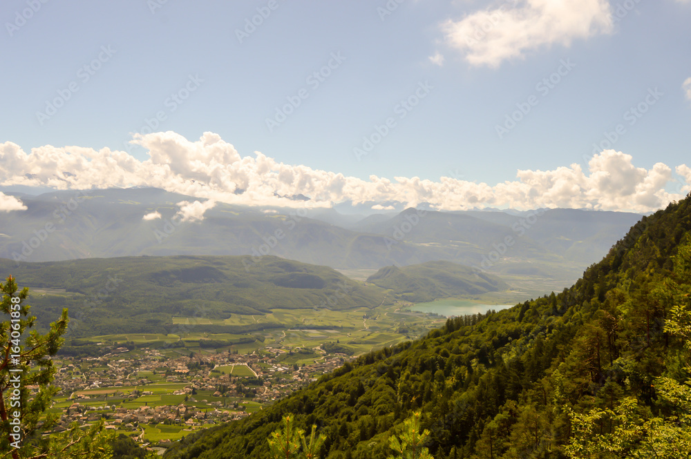 Obraz premium View of a valley in Alto Adige