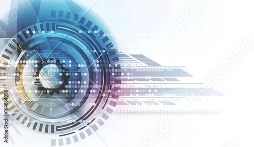 Digital technology world. Business virtual concept. Vector background