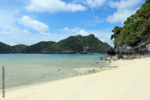 White sand beach at Ang Thong Island Thailand. 