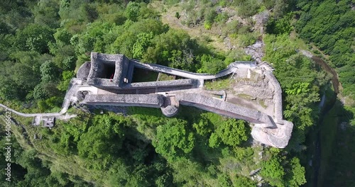 Wallpaper Mural Fortress Poenari. Aerial View Torontodigital.ca