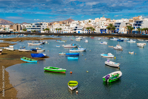 Recreational Boats in Harbor of Arrecife, Lanzarote, Canary Islands, Spain photo