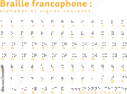 alphabet braille francophone