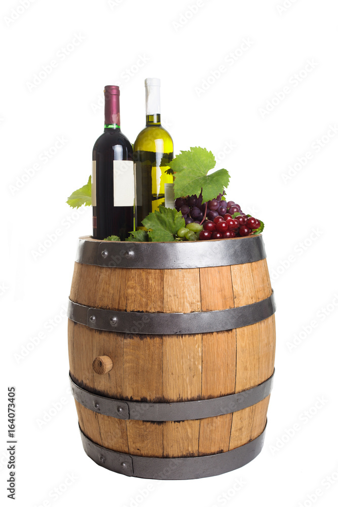 Winery wooden barrel