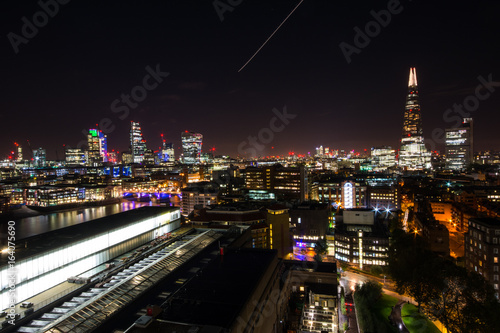 London by night as seen from the modern tate