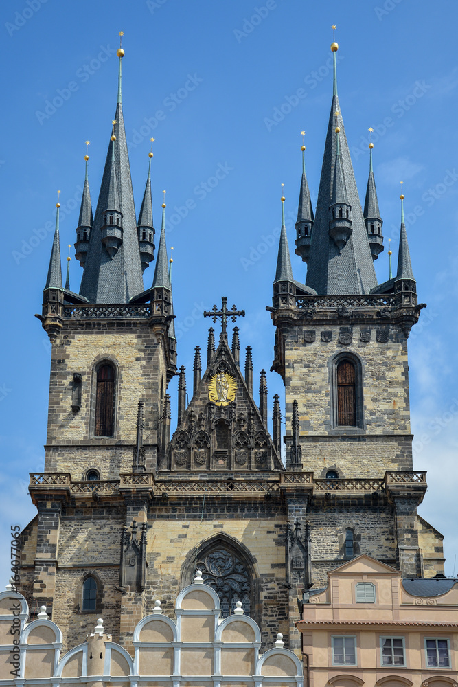 The church of our Lady Tyn in Prague, Czech Republic
